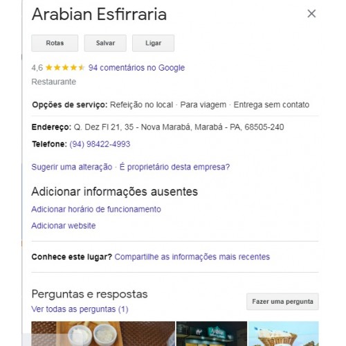 Cliente -Arabian Esfiharia - Maraba - PA